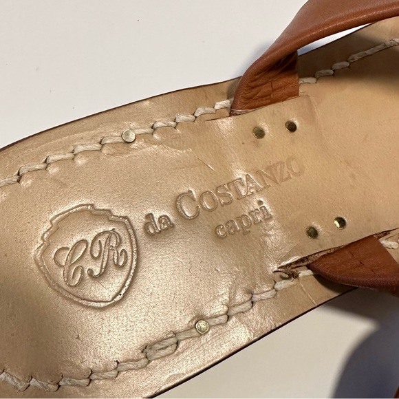 CR Da Constanza Capri Hand Crafted Genuine Leather Strappy Sandals Size 36 - Picture 5 of 6